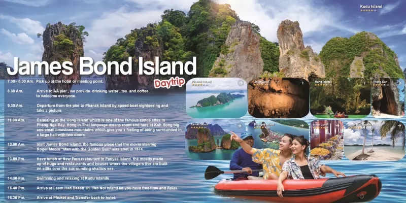 James Bond Island & Phang Nga Bay with Canoeing Tour by Speedboat