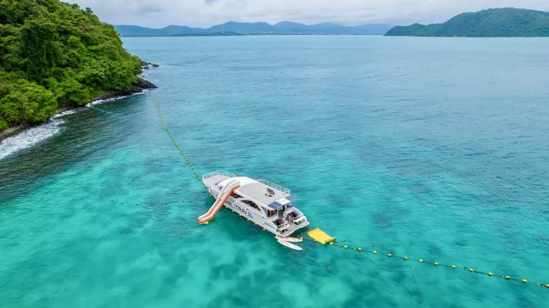 Phi Phi + Maya Bay + Khai Islands Tour by SAWANU Speed Catamaran with Slider