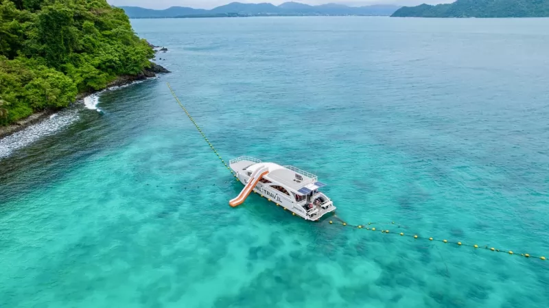Phi Phi + Maya Bay + Khai Islands Tour by SAWANU Speed Catamaran with Slider